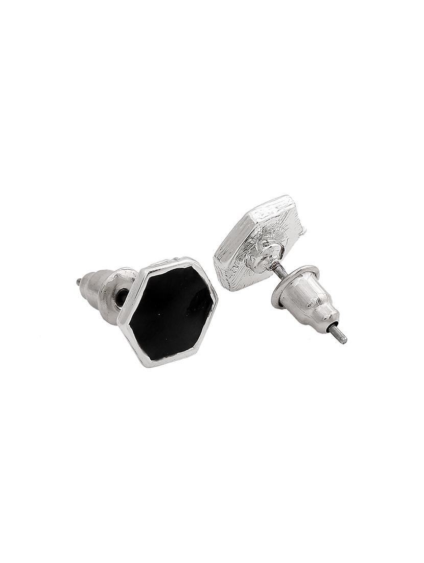 black metal studs earring - 17542763 - Zoom Image - 4