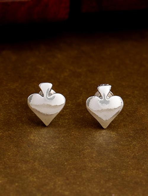 silver metal studs earring - 17542765 - Standard Image - 1