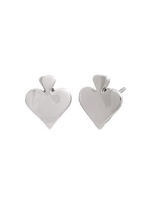 silver metal studs earring - 17542765 - Standard Image - 3