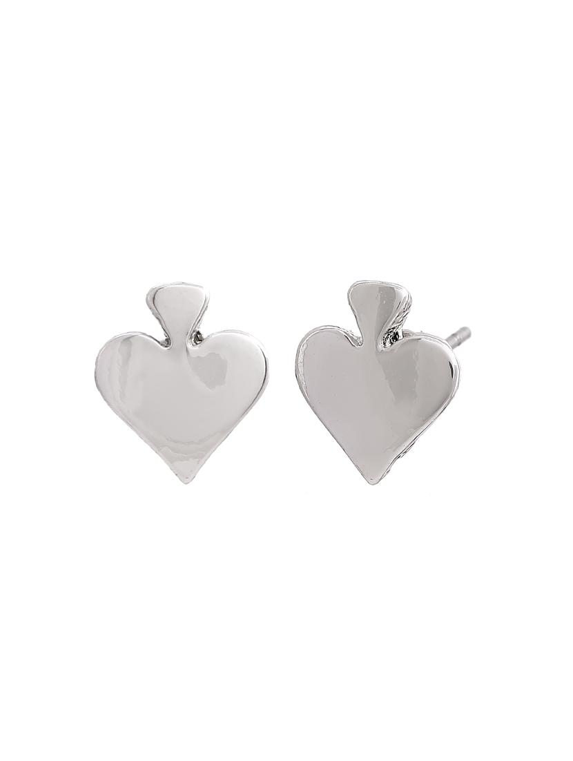 silver metal studs earring - 17542765 - Zoom Image - 3