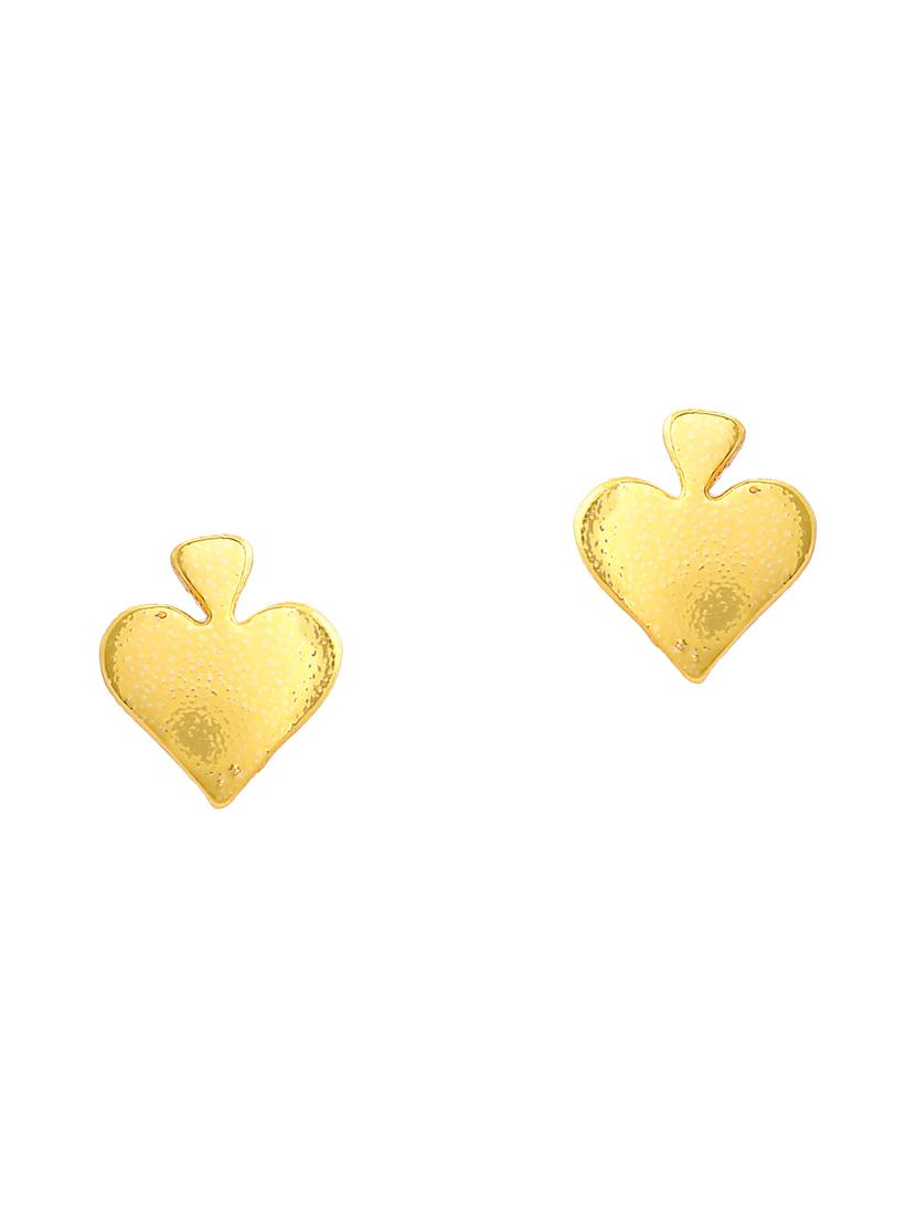 gold metal studs earring - 17542766 - Zoom Image - 2