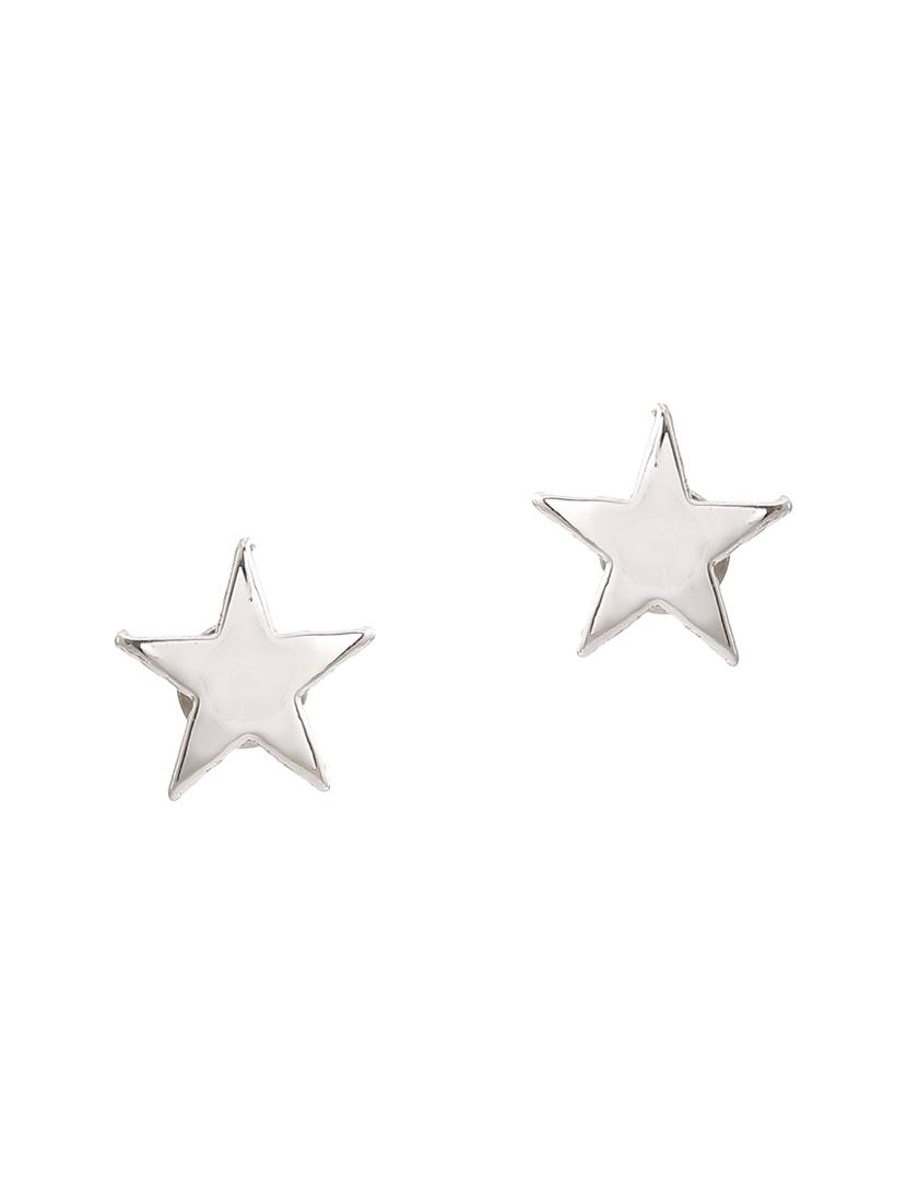 silver metal studs earring - 17542767 - Zoom Image - 2