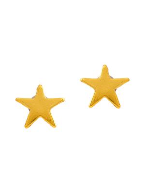 gold metal studs earring - 17542768 - Standard Image - 3