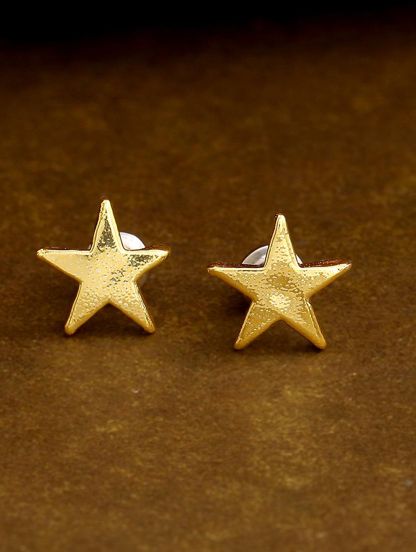 gold metal studs earring - 17542768 - Zoom Image - 1
