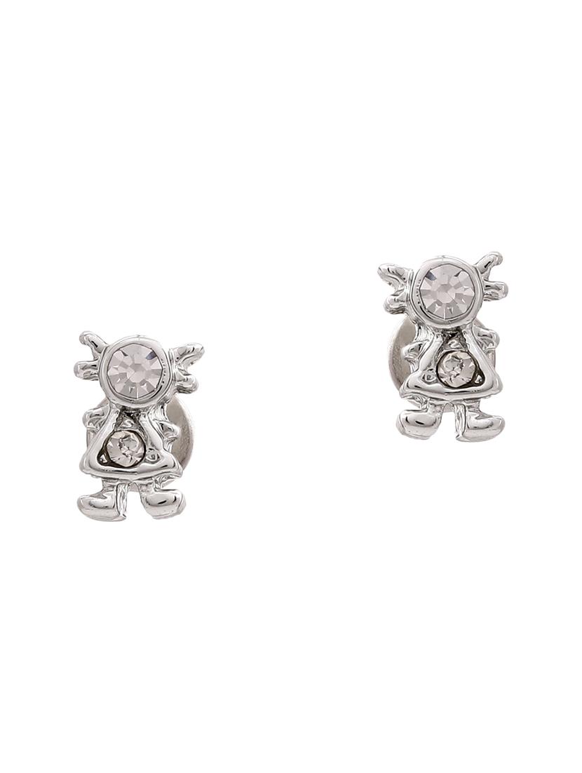 silver metal studs earring - 17542771 - Zoom Image - 2