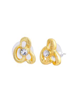 gold metal studs earring - 17542778 - Standard Image - 2