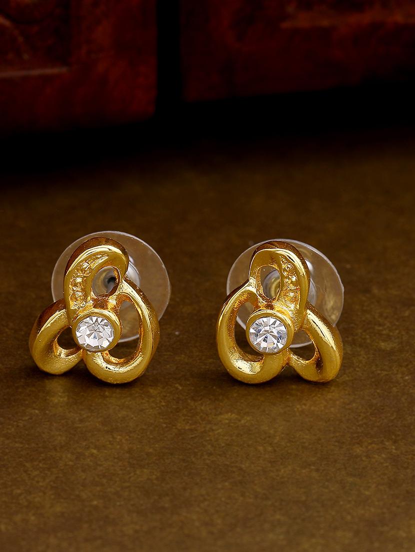 gold metal studs earring - 17542778 - Zoom Image - 1