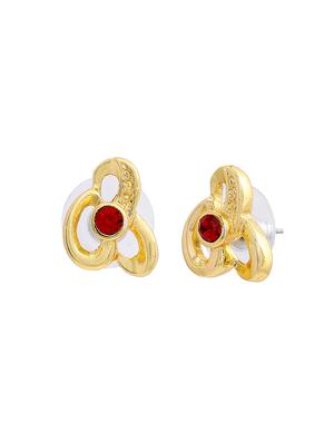 red metal studs earring - 17542779 - Standard Image - 3