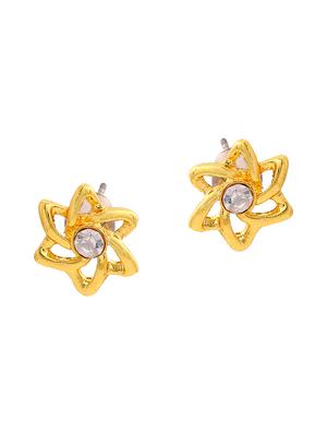 gold metal studs earring - 17542790 - Standard Image - 2
