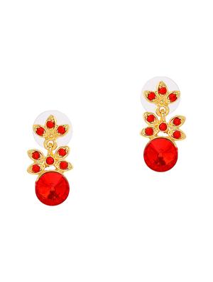red metal drop earring - 17542793 - Standard Image - 3