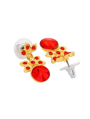 red metal drop earring - 17542793 - Standard Image - 4