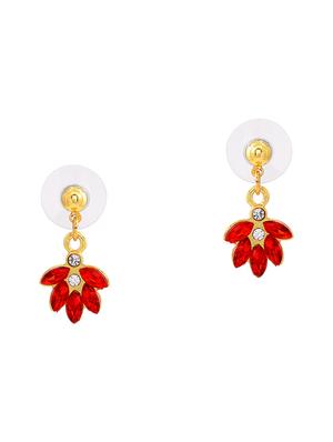 red metal drop earring - 17542799 - Standard Image - 3