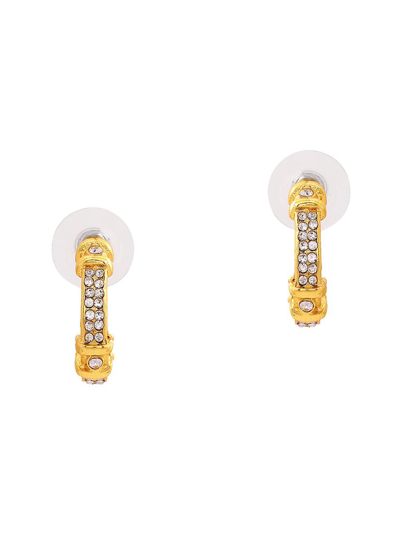 gold metal hoop earring - 17542800 - Zoom Image - 3