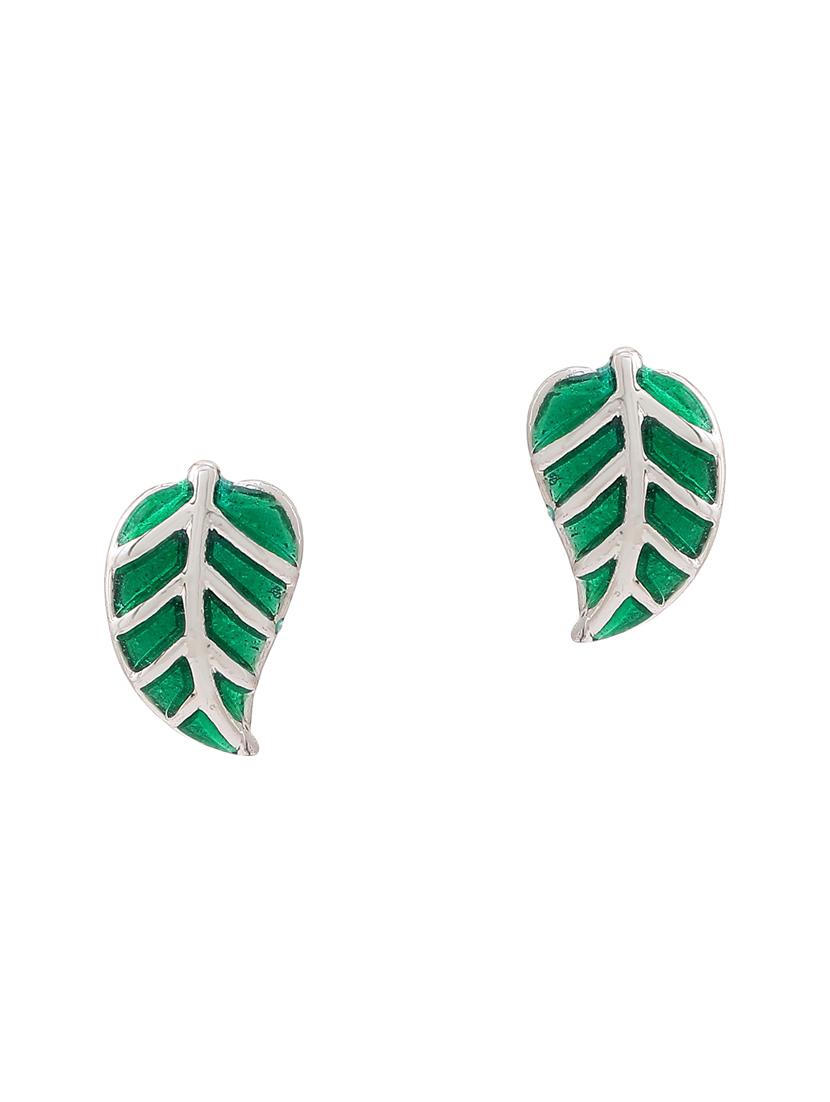 green metal studs earring - 17542804 - Zoom Image - 3