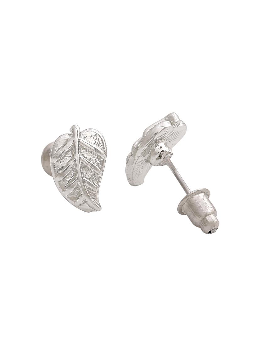 silver metal studs earring - 17542806 - Zoom Image - 4