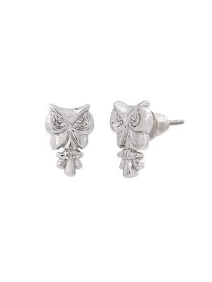 silver metal studs earring - 17542812 - Standard Image - 3