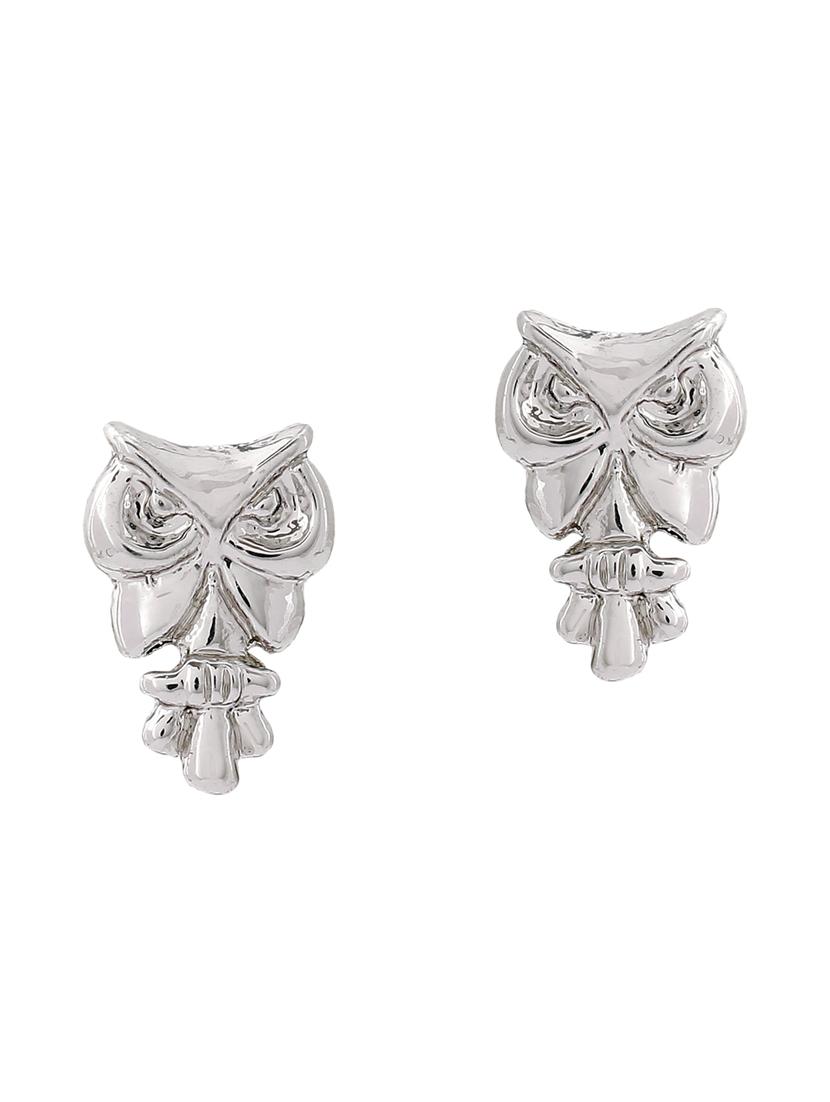 silver metal studs earring - 17542812 - Zoom Image - 2
