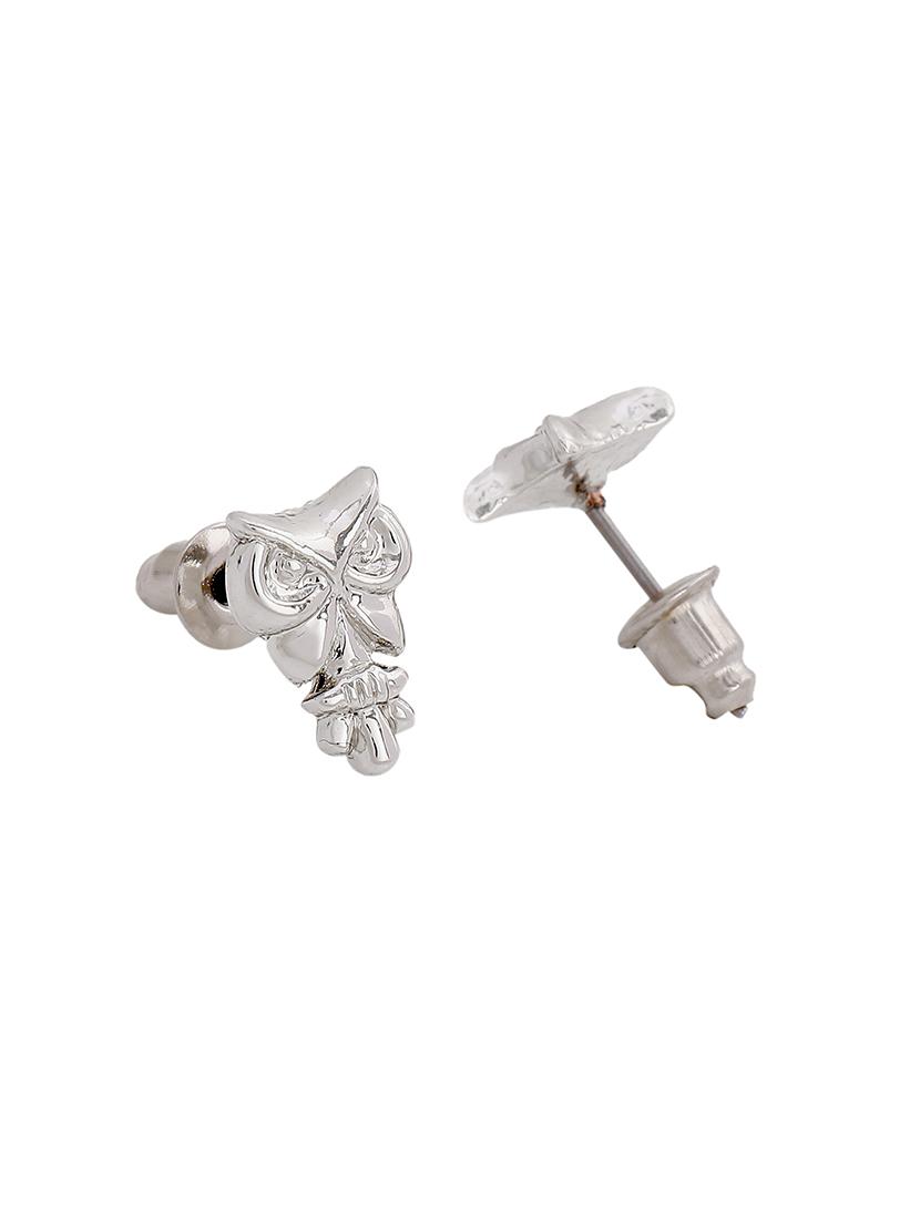 silver metal studs earring - 17542812 - Zoom Image - 4