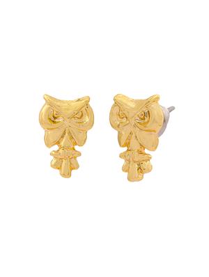gold metal studs earring - 17542813 - Standard Image - 3