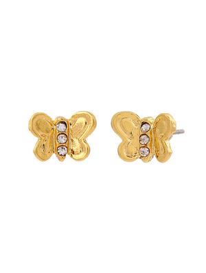 gold metal studs earring - 17542819 - Standard Image - 2