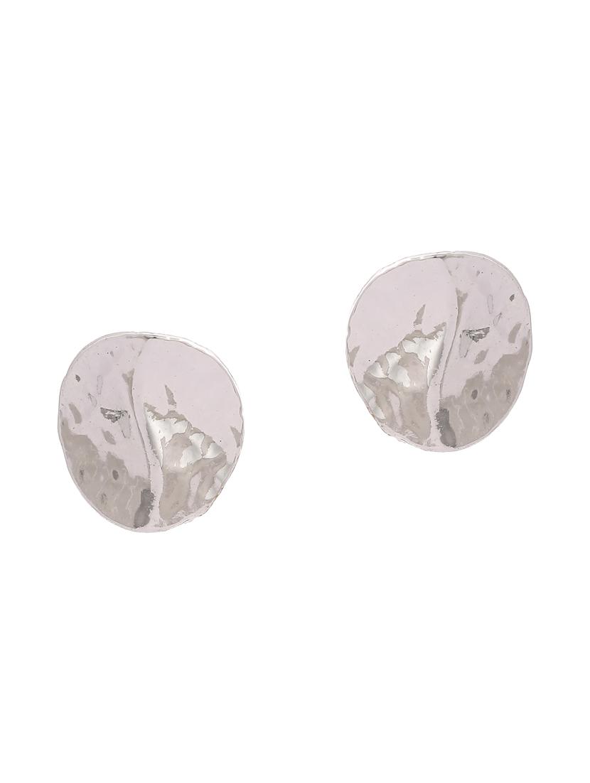white metal studs earring - 17542823 - Zoom Image - 2