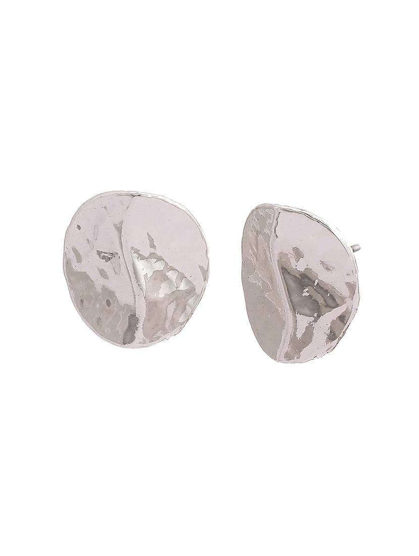 white metal studs earring - 17542823 - Zoom Image - 3