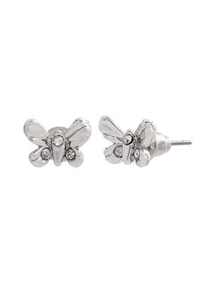 silver metal studs earring - 17542825 - Standard Image - 3
