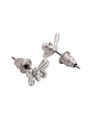 silver metal studs earring - 17542825 - Standard Image - 4