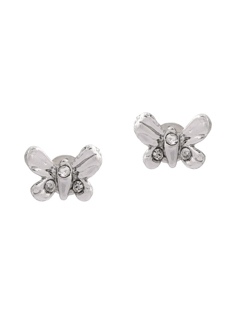 silver metal studs earring - 17542825 - Zoom Image - 2