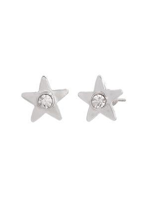 silver metal studs earring - 17542827 - Standard Image - 3