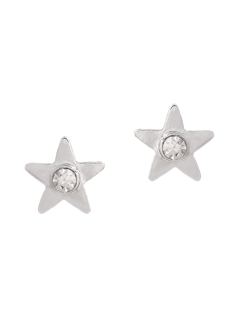 silver metal studs earring - 17542827 - Zoom Image - 2