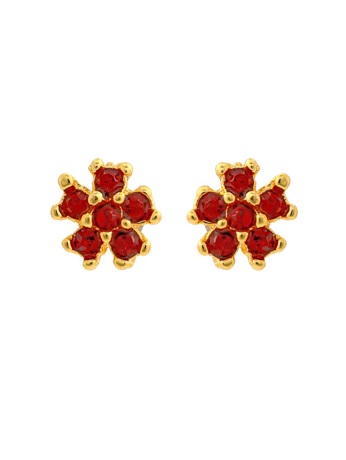 red metal studs earring - 17542836 - Zoom Image - 2