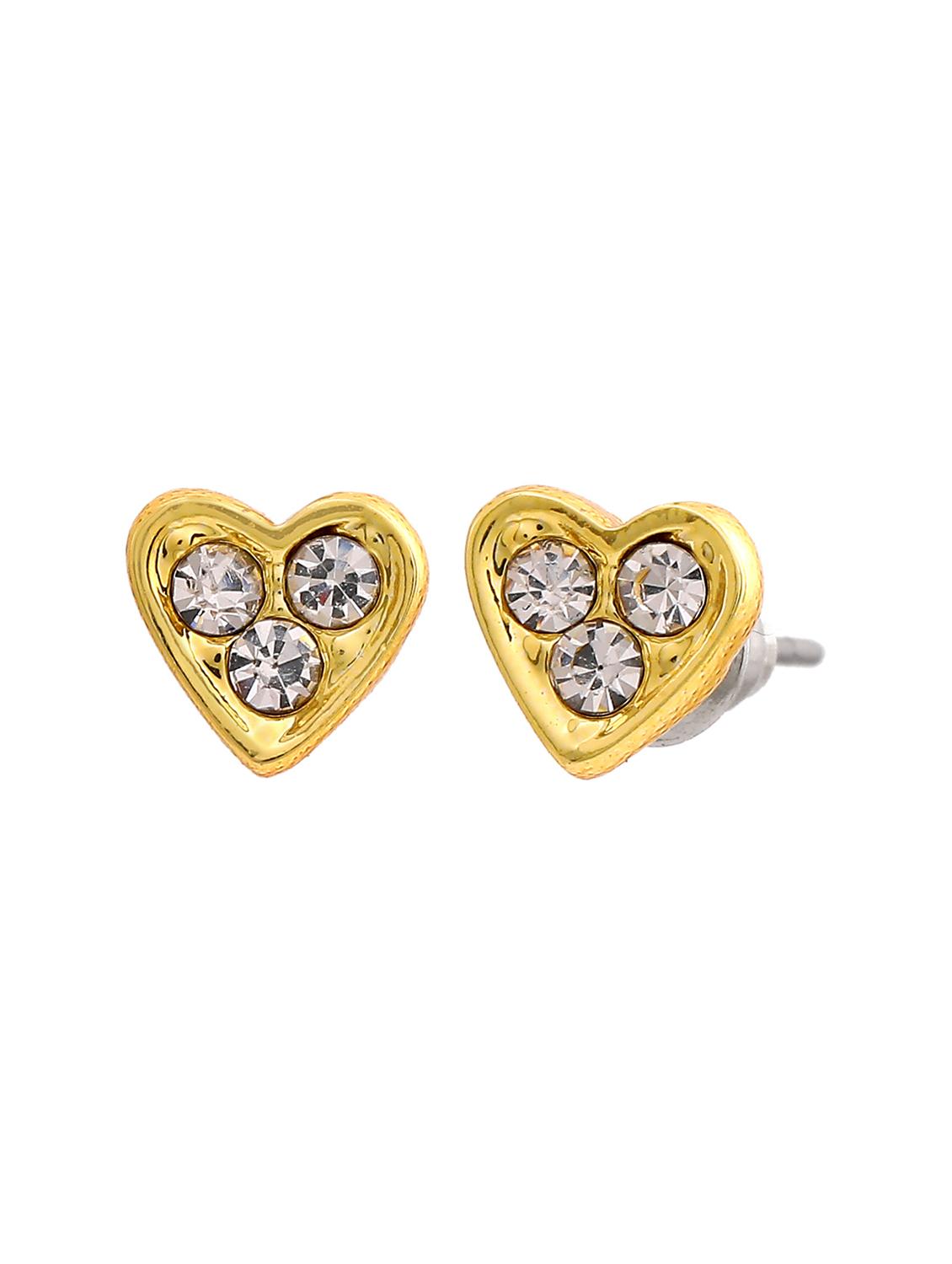 gold metal studs earring - 17542838 - Zoom Image - 2