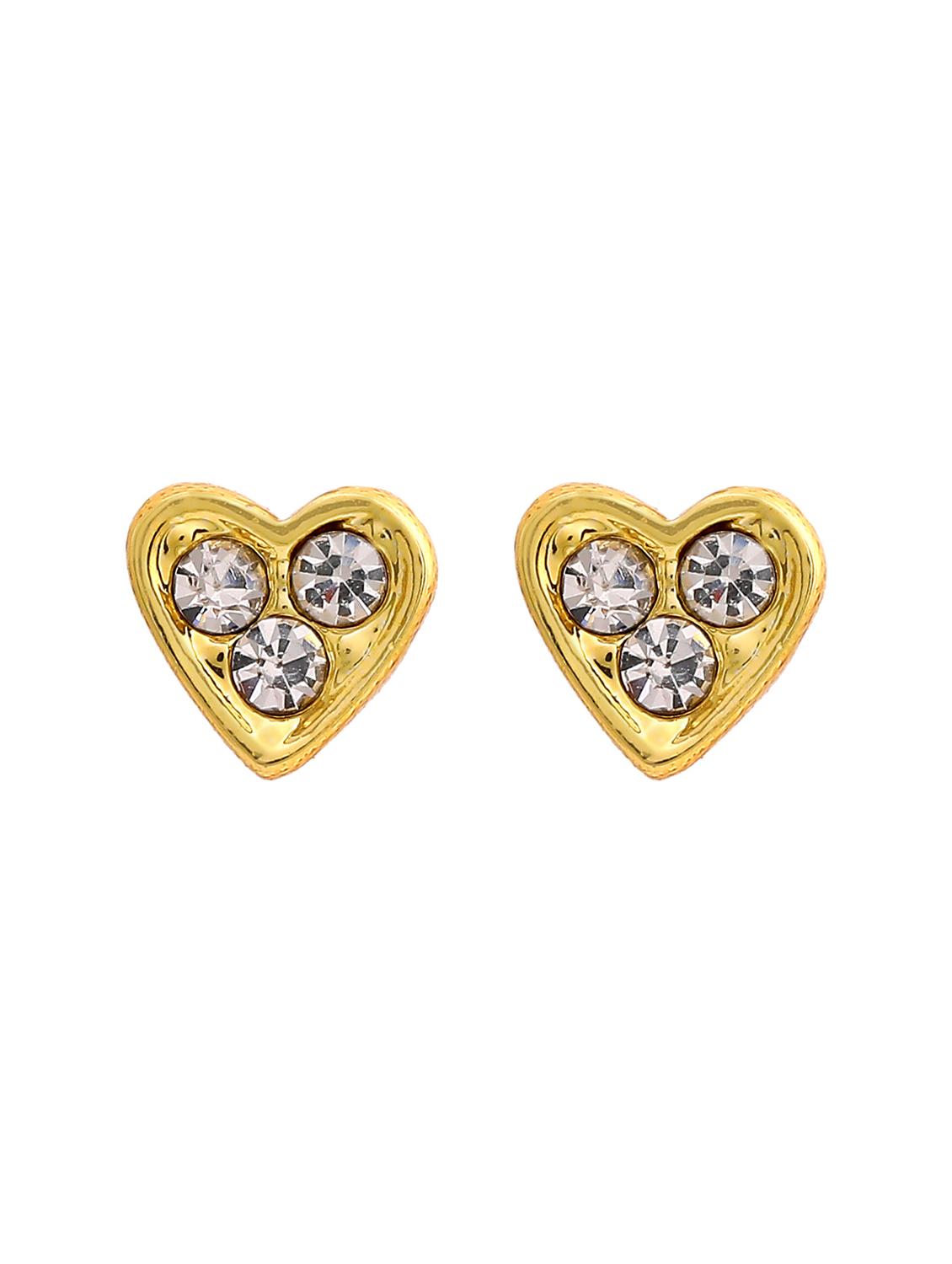 gold metal studs earring - 17542838 - Zoom Image - 3