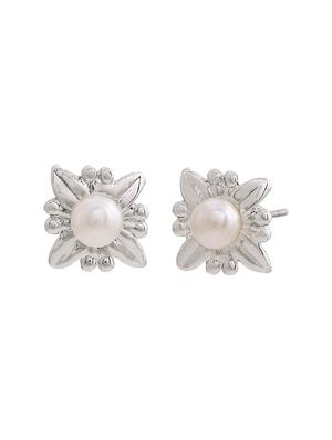 silver metal studs earring - 17542840 - Standard Image - 2