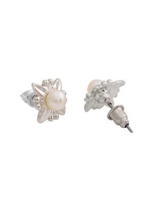 silver metal studs earring - 17542840 - Standard Image - 4