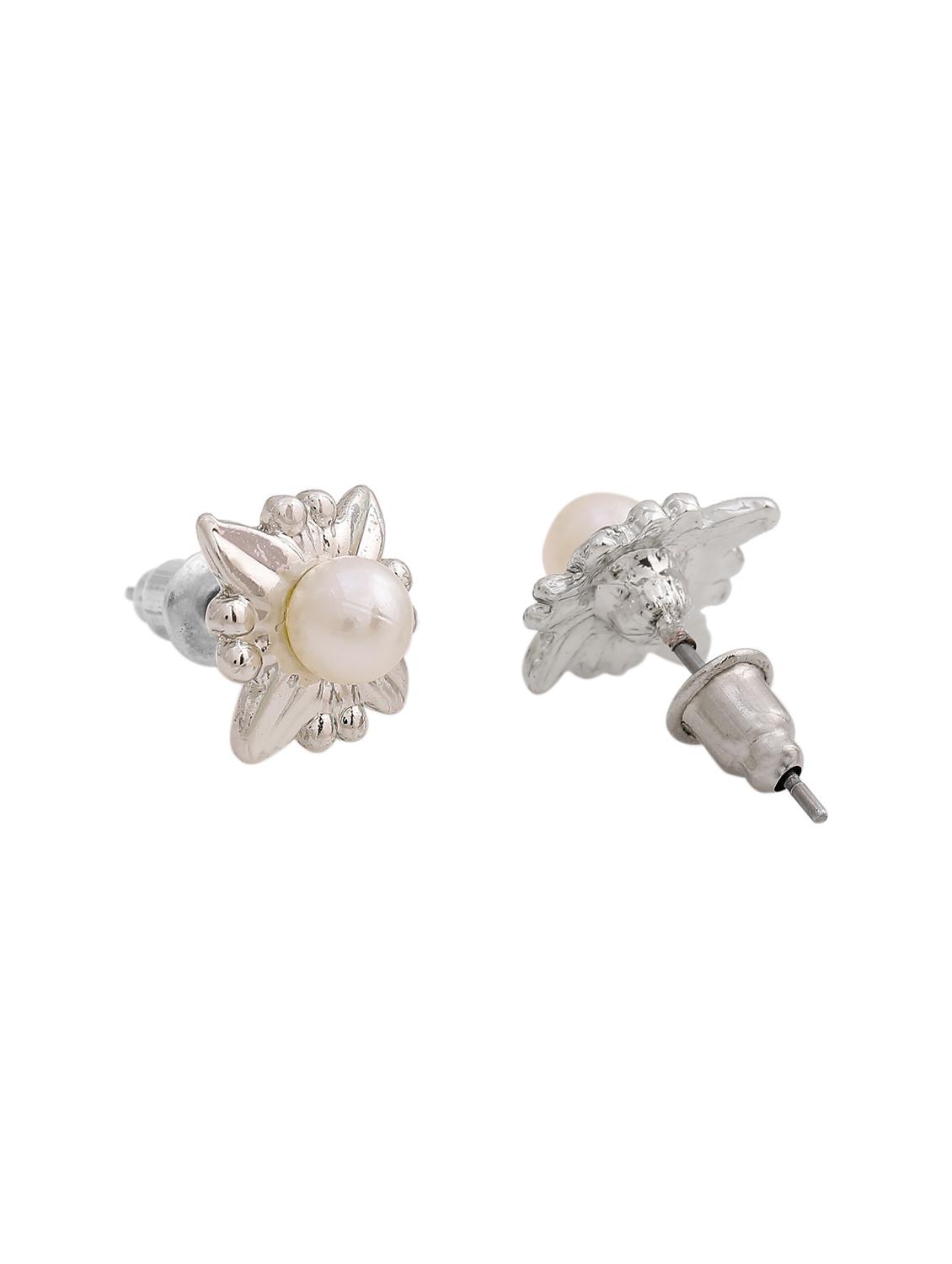 silver metal studs earring - 17542840 - Zoom Image - 4