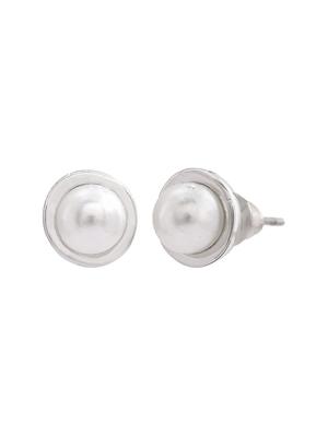 silver metal studs earring - 17542849 - Standard Image - 3