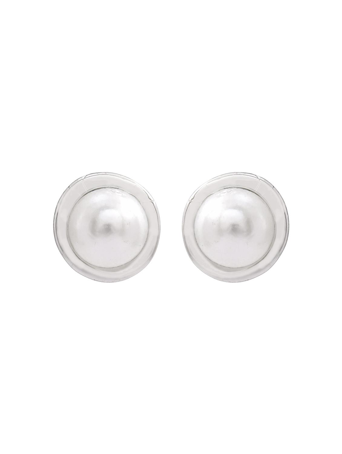 silver metal studs earring - 17542849 - Zoom Image - 2
