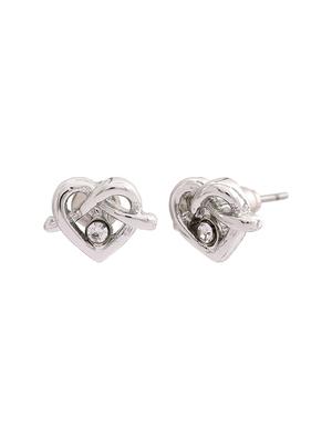 silver metal studs earring - 17542850 - Standard Image - 3