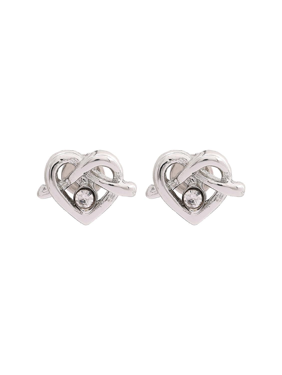 silver metal studs earring - 17542850 - Zoom Image - 2