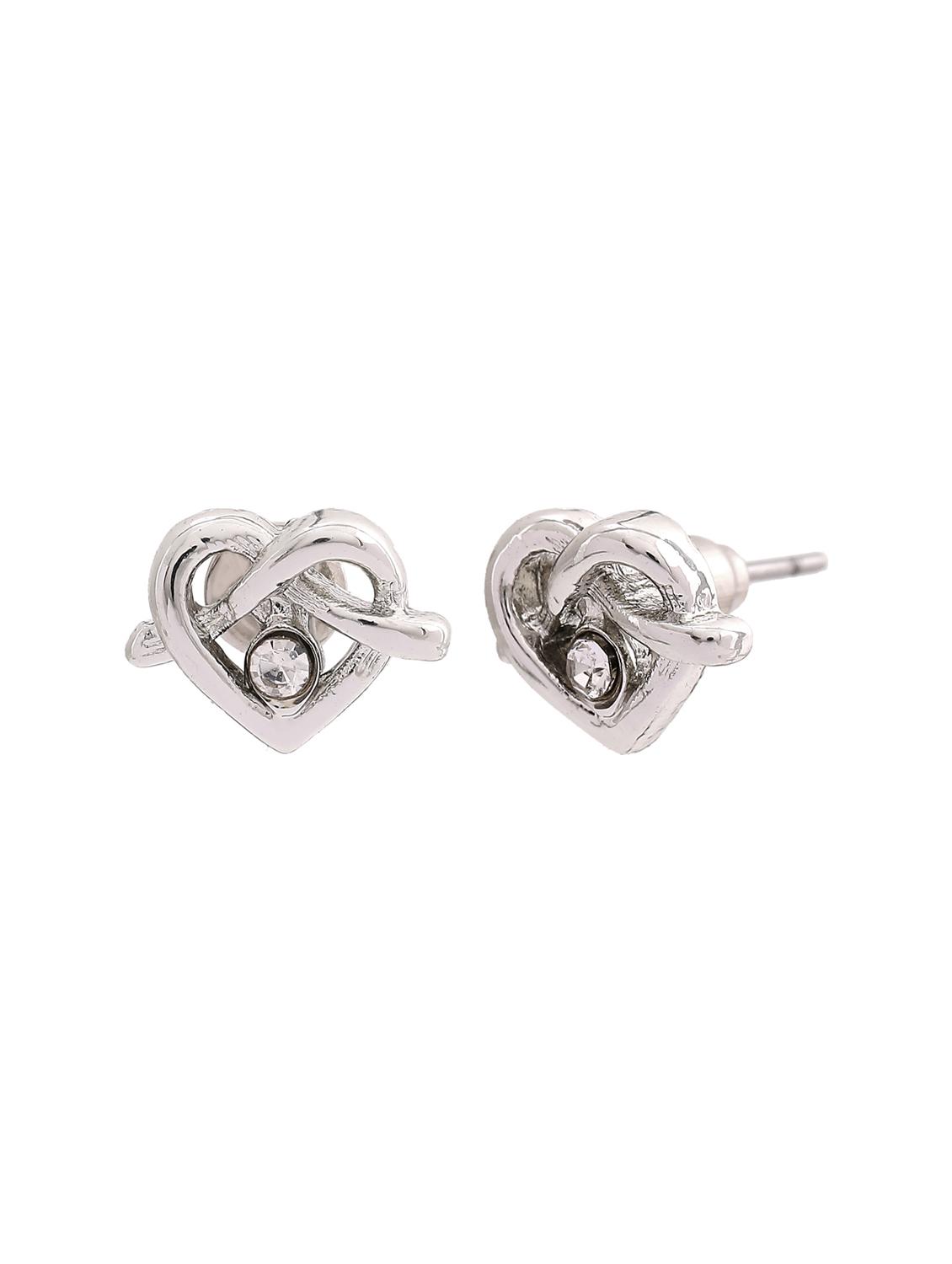 silver metal studs earring - 17542850 - Zoom Image - 3
