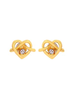 gold metal studs earring - 17542851 - Standard Image - 2