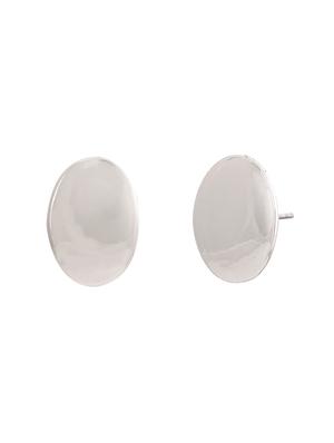 silver metal studs earring - 17542852 - Standard Image - 3