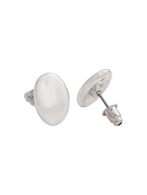 silver metal studs earring - 17542852 - Standard Image - 4
