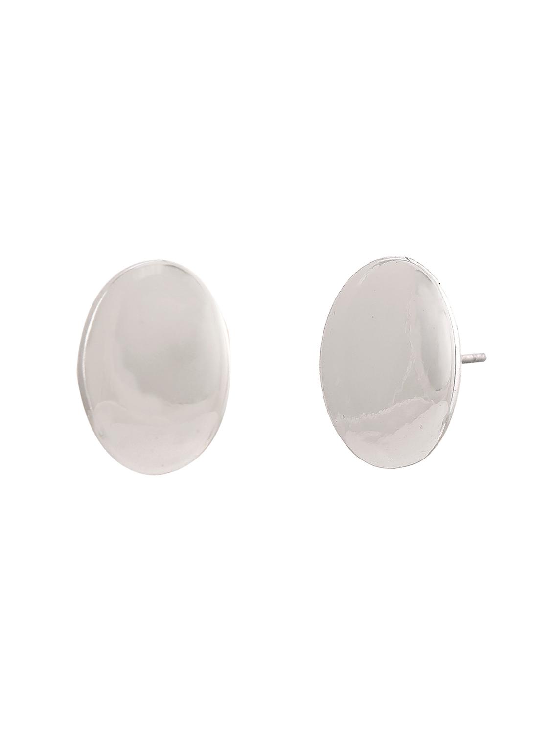 silver metal studs earring - 17542852 - Zoom Image - 3
