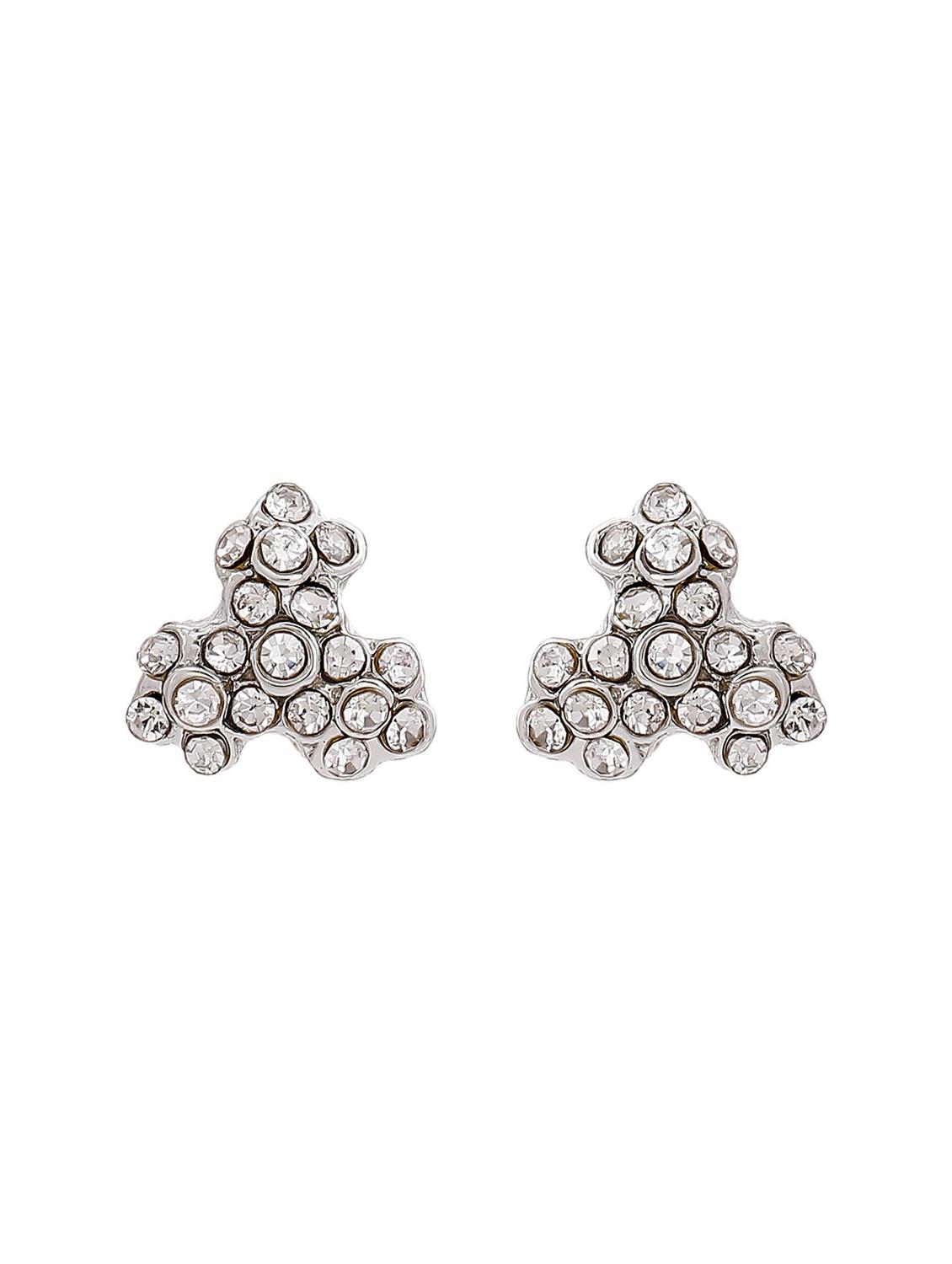 silver metal studs earring - 17542855 - Zoom Image - 2