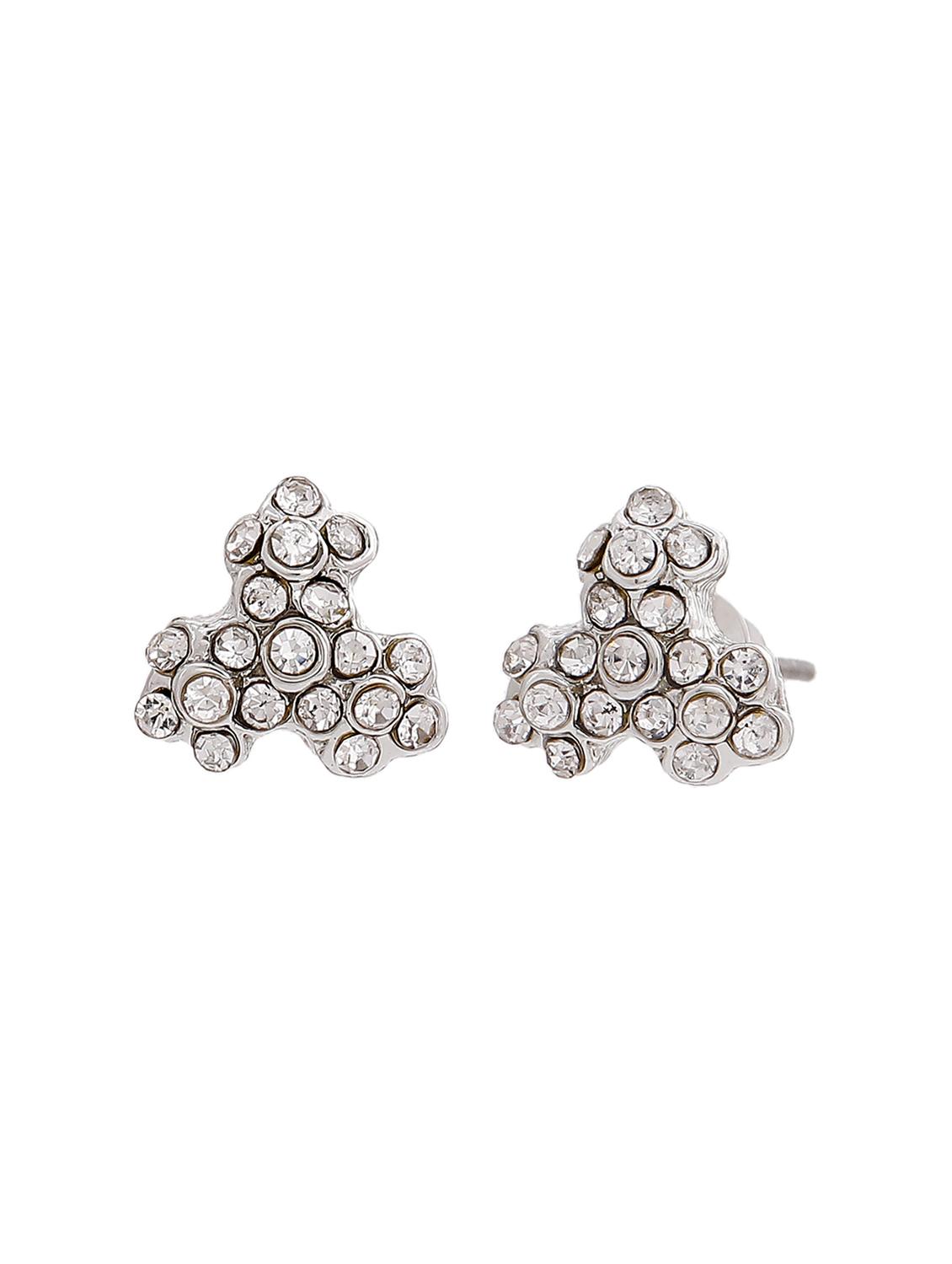 silver metal studs earring - 17542855 - Zoom Image - 3
