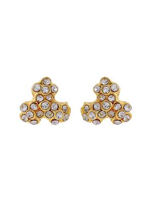 gold metal studs earring - 17542856 - Standard Image - 2