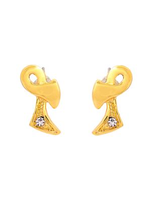 gold metal studs earring - 17542859 - Standard Image - 2